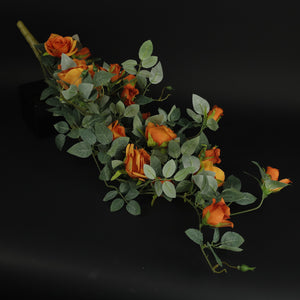 HFL10421 - Orange Hanging Rose Bush