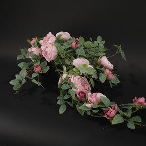 HFL10426 - Pink Hanging Tea Roses
