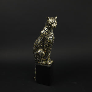 HHD10285 - Gold Leopard on Stand