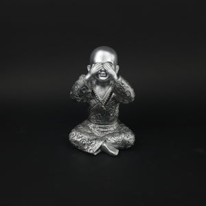 HHD10299 - Silver See No Evil Buddha