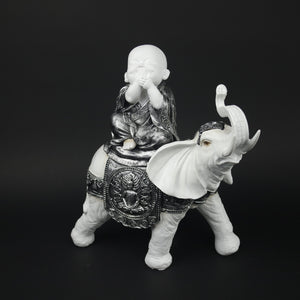 HHD10593 - Praying Buddha on Elephant