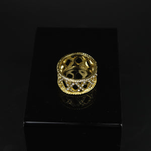 HKE10045 - Gold Kisses Napkin Ring