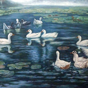 AN6518532 - 32"x65" Original Oil Painting