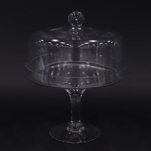 HCGL6163 - Covered Glass Cake Plate