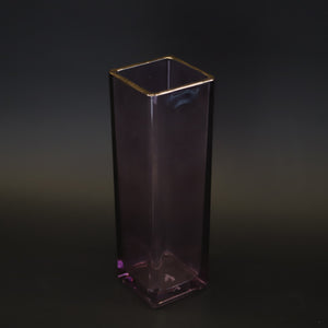 HCGL9396 - Purple Square Vase