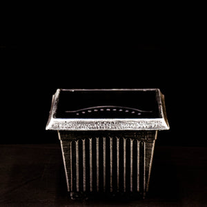 HCHD5320 - Silver Square Pot Small