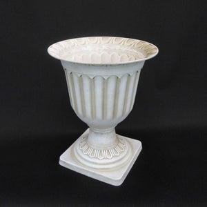 HCHD5658 - Cream Roman Pedestal Pot Large