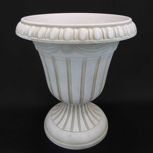 HCHD5662 - Cream Wide Pedestal Pot Large