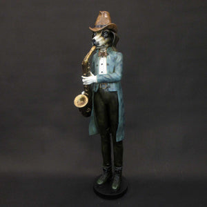 HCHD5878 - Elegant Dog with Saxaphone