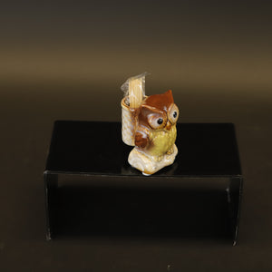 HCHD9296 - Tiny Ceramic Owl #4