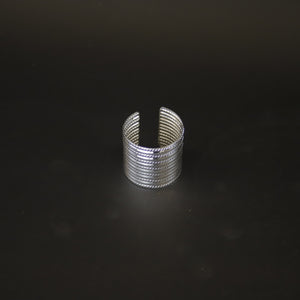 HCKE9629 - Silver Dappled Napkin Ring