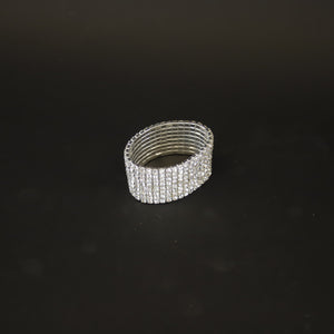 HCKE9637 - Silver Cubic Napkin Ring