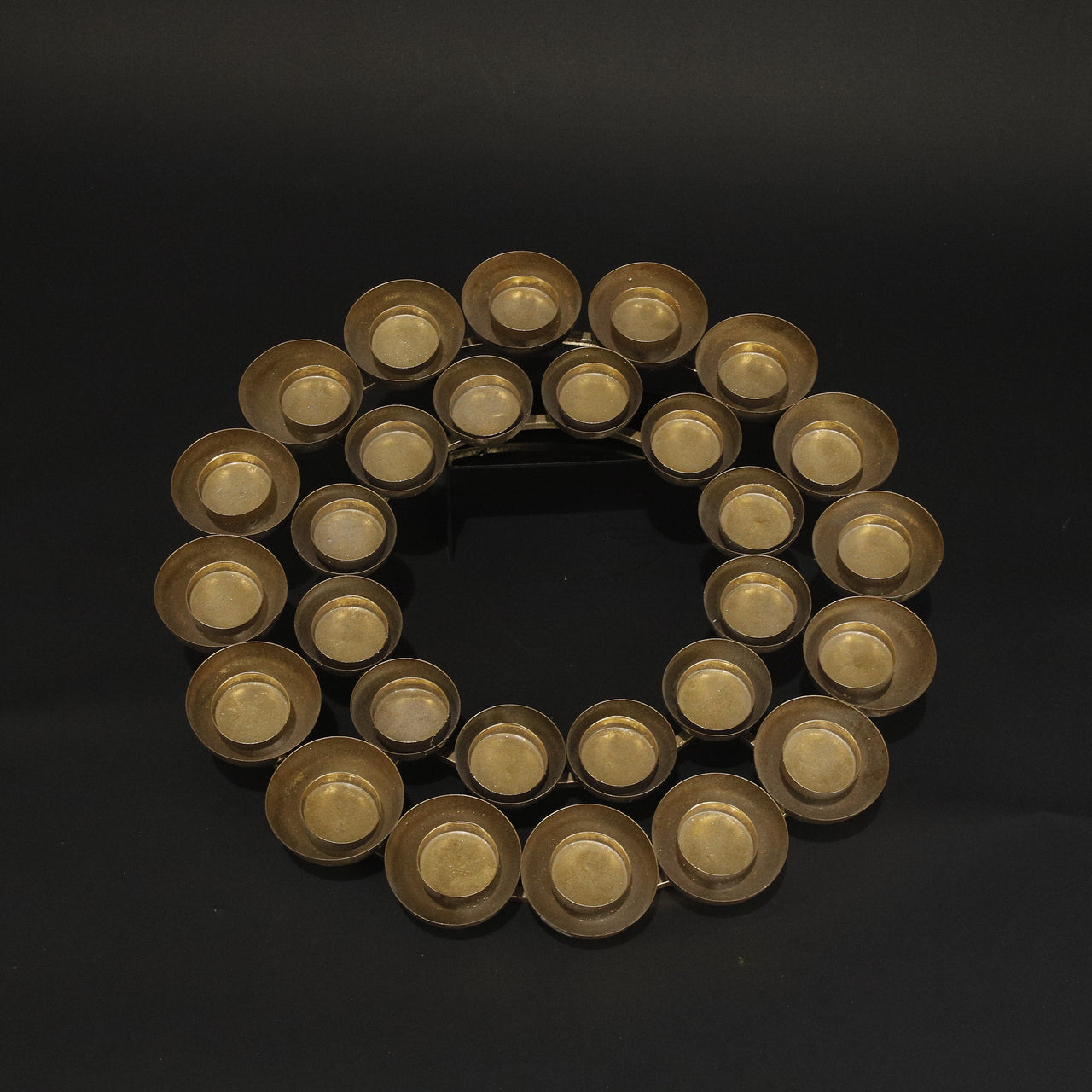 HCHD8455 - Gold Multi Pot Candle Holder