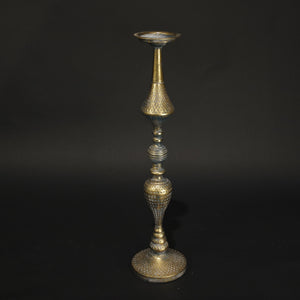 HCHD9207 - S Tall Gold Knob Candle Holder