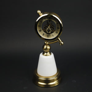 HCHD9772 - Gold Standing Nautical Clock