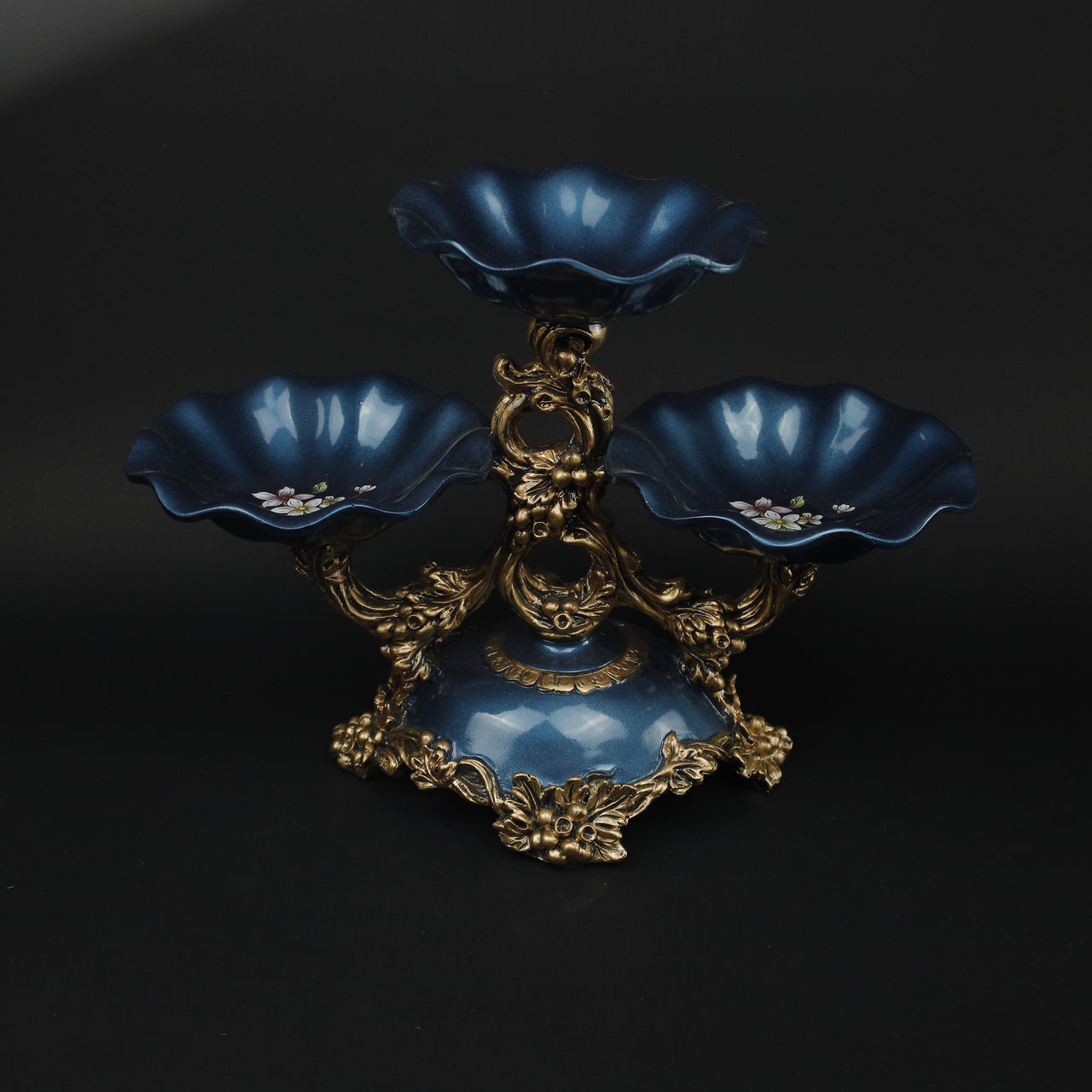 HCHD9909 - Regal Blue Triple Candy Dish