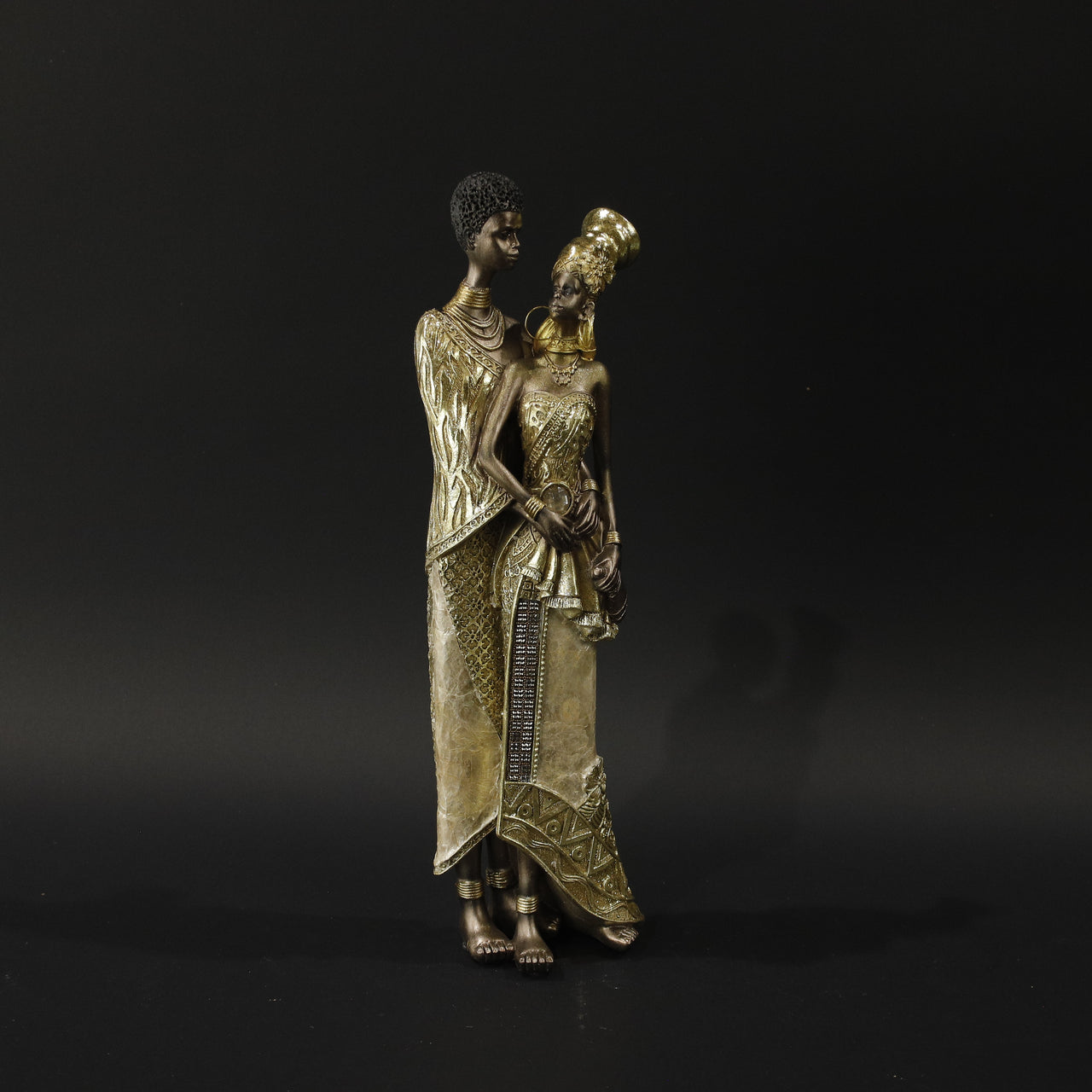 HCHD9933 - Gold Lady & Man Standing