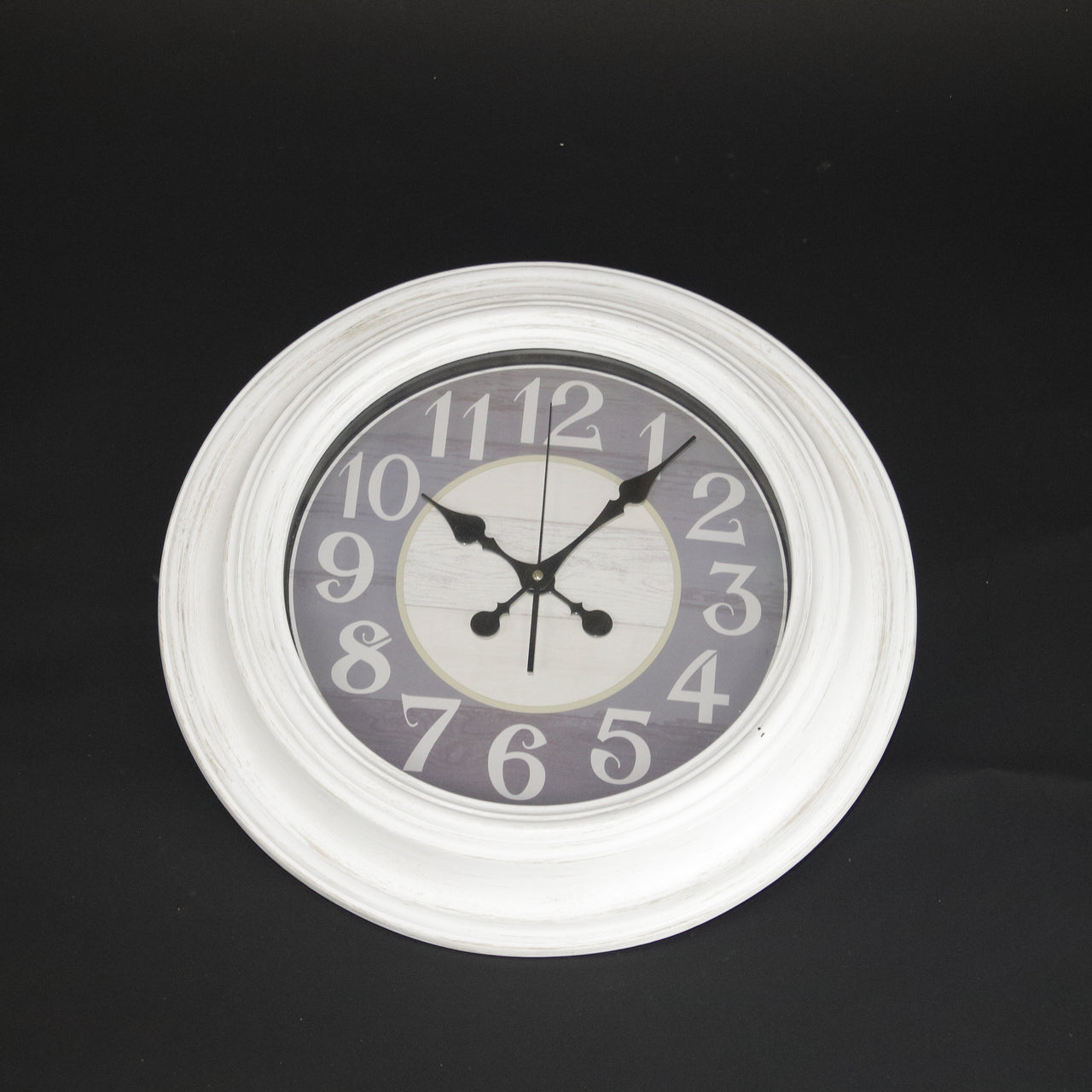 HCL10384 - White Wall Clock - 50cm