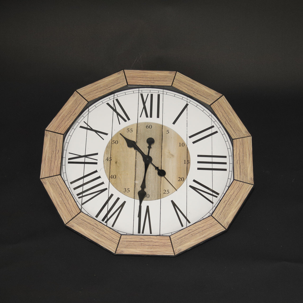 HCL11185 - Wood Grain Wall Clock