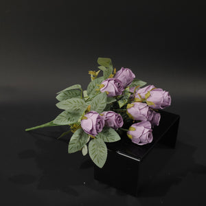 HFL10716 - Purple Double Head Rose Bq