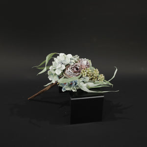 HFL10762 - Pastel Blue Antique Rose/Hydra Bq