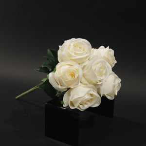 HFL10776 - Cream 7 Head Suzhou Rose Bq
