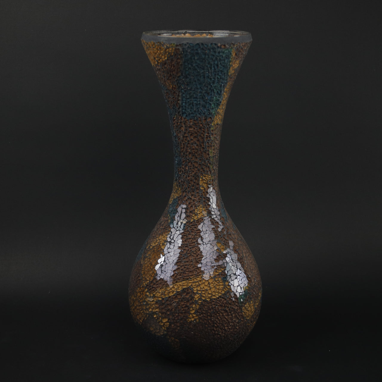 HGL10169 - Midnight Turquoise Pedestal Vase