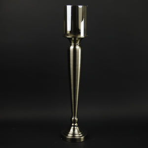 HHD10392 - L Pewter Pillar Candle Holder