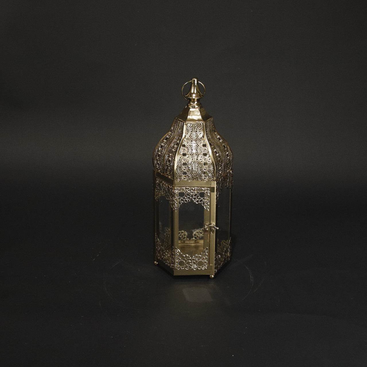 HHD11120 - S Gold Antique Temple Lantern