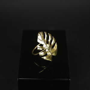 HKE10047- Gold Leaf Napkin Ring