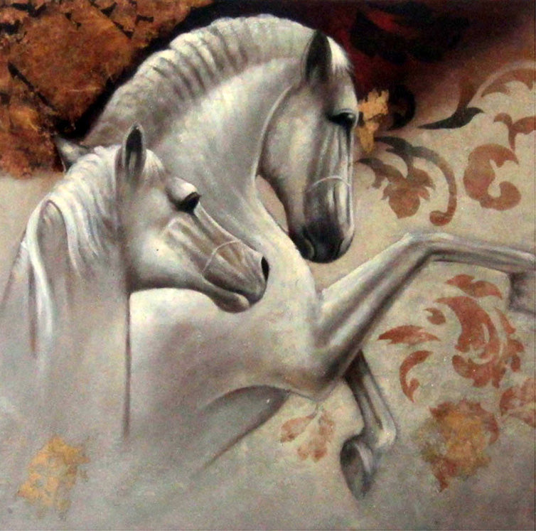 AN3116393 - 30"x30" Original Oil Painting