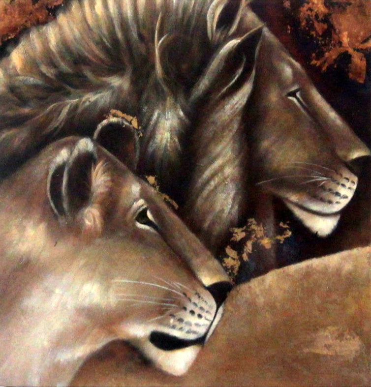AN3116397 - 30"x30" Original Oil Painting