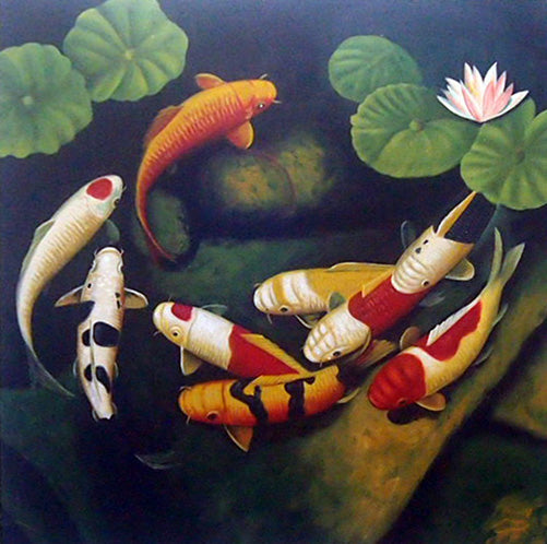 AN3318273 - 32"x32" Original Oil Painting