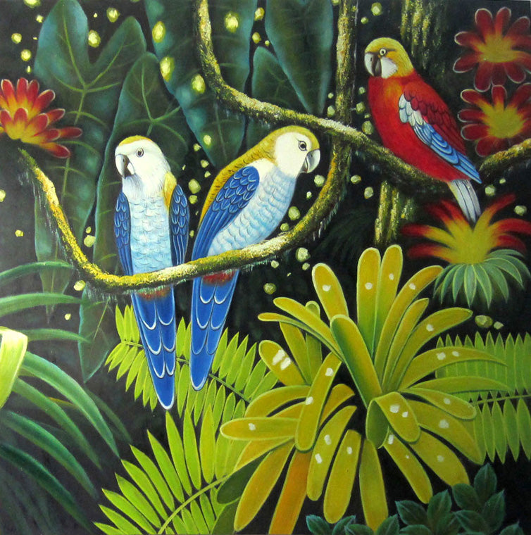 AN4015368 - 40"x40" Original Oil Painting