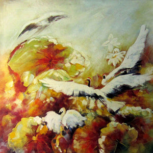 AN4015380 - 40"x40" Original Oil Painting