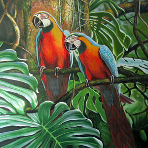 AN4015397 - 40"x40" Original Oil Painting