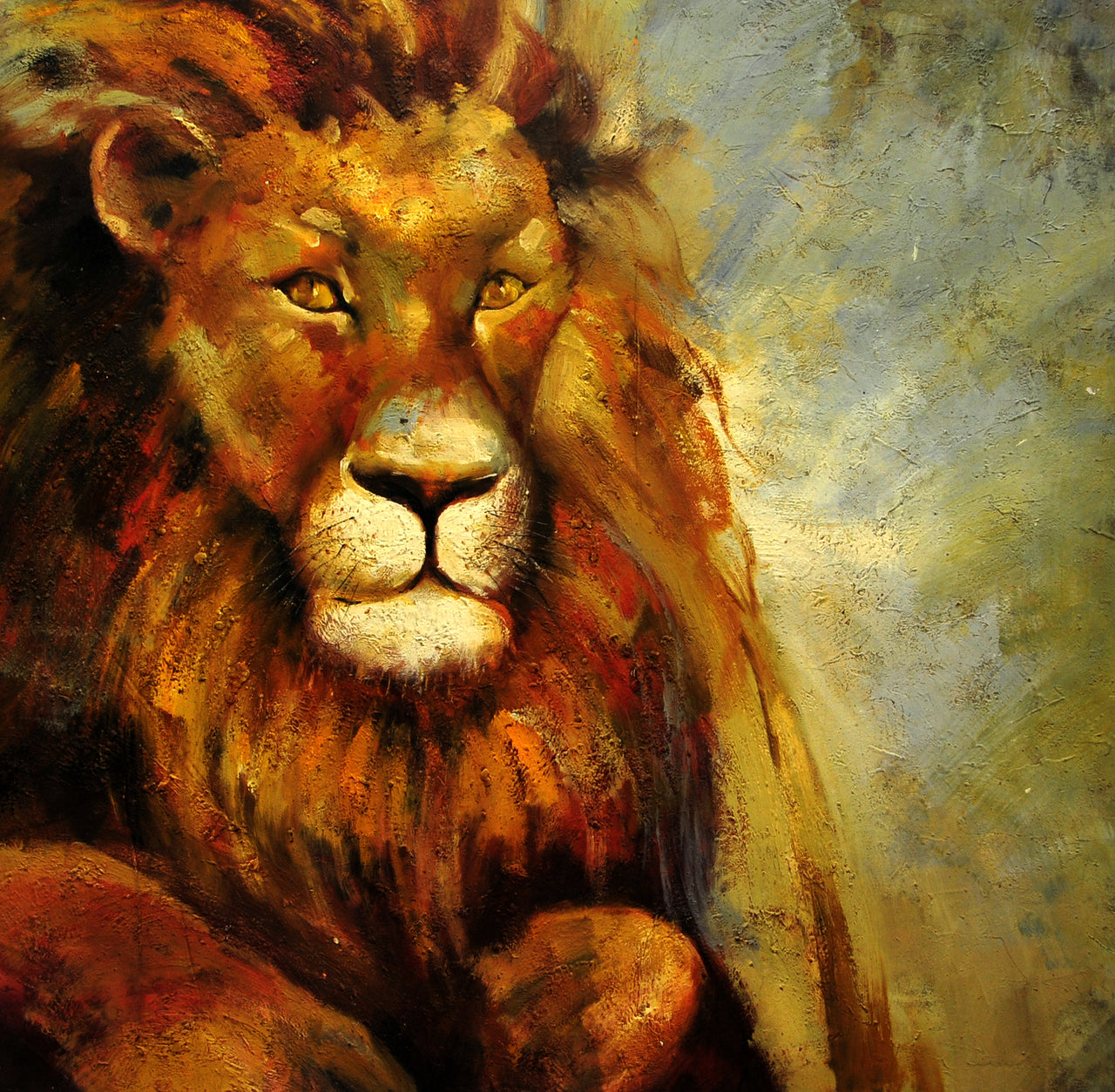 AN4017486 - 40"x40" Original Oil Painting