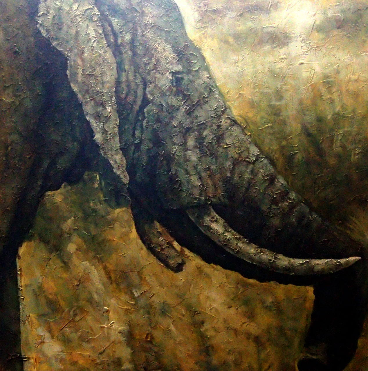 AN4020413 - 40"x40" Original Oil Painting