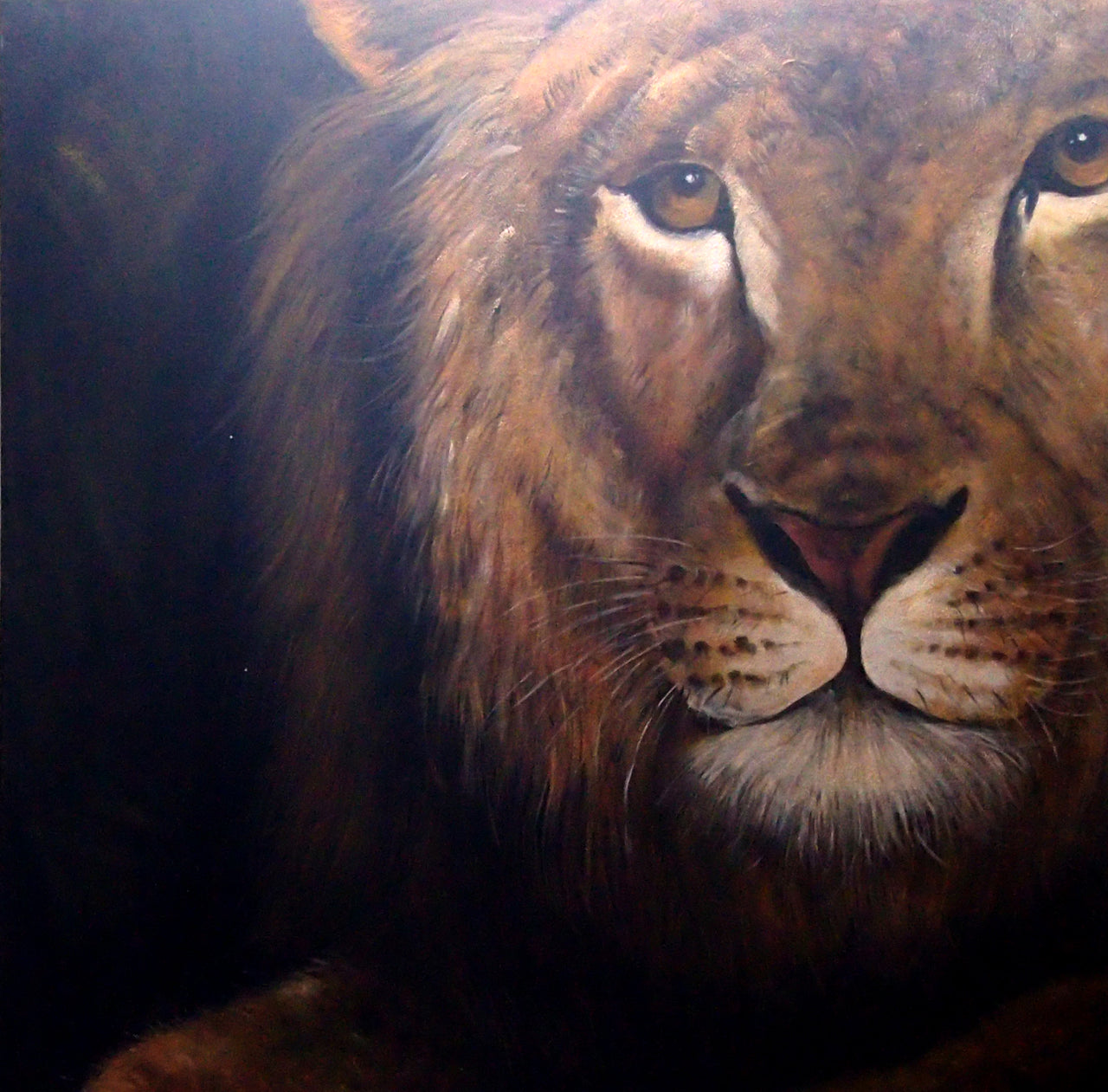 AN4020425 - 40"x40" Original Oil Painting
