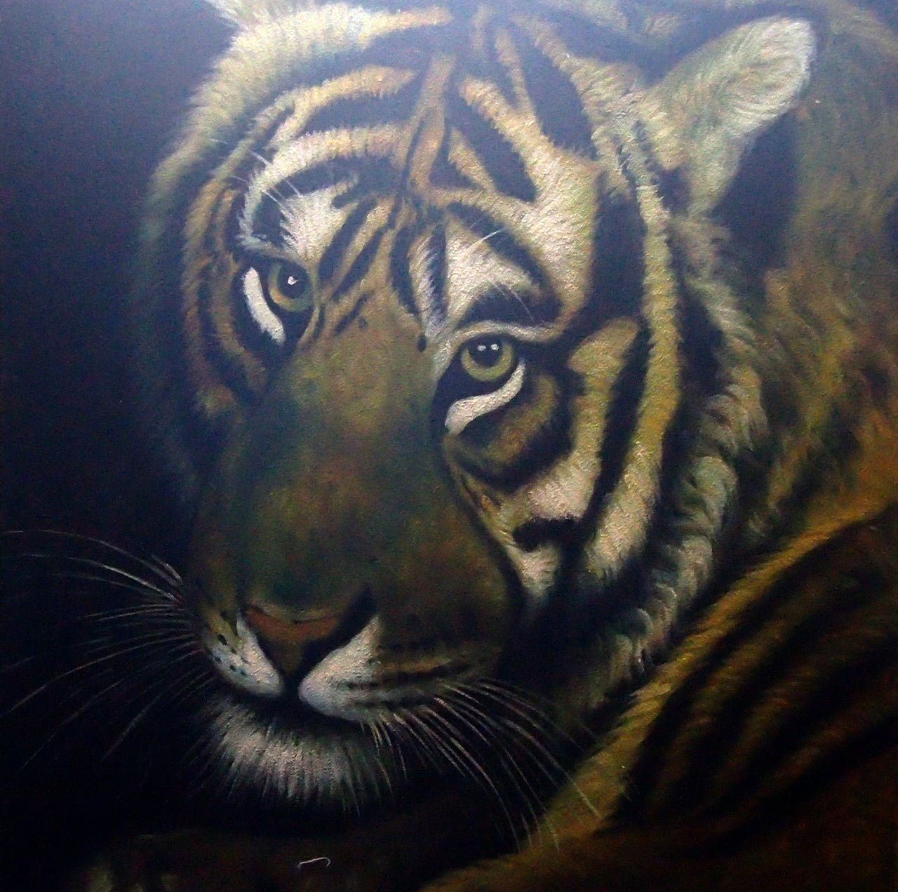 AN4020432 - 40"x40" Original Oil Painting