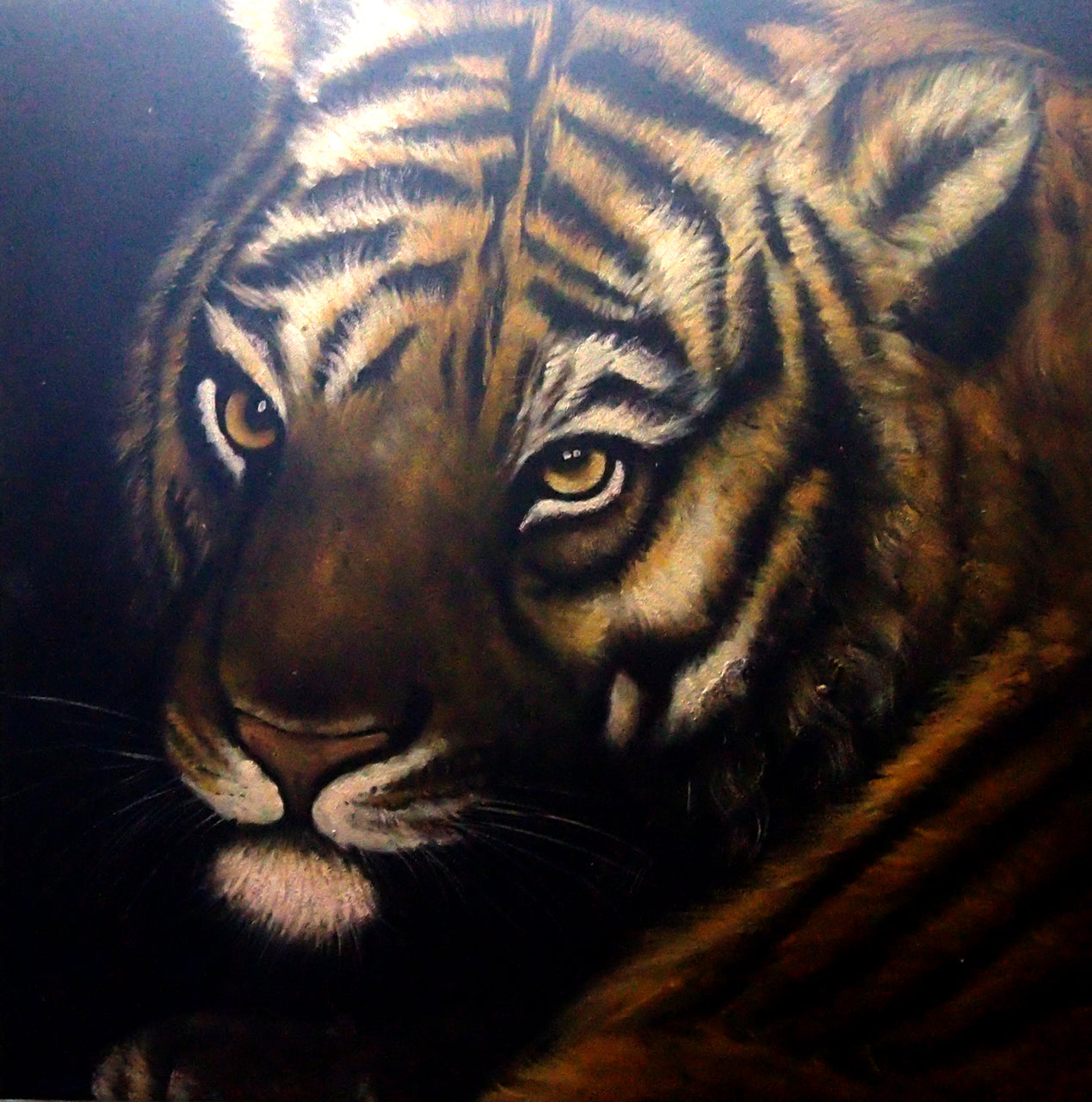 AN4020442 - 40"x40" Original Oil Painting