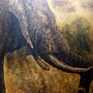 AN4020446 - 40"x40" Original Oil Painting