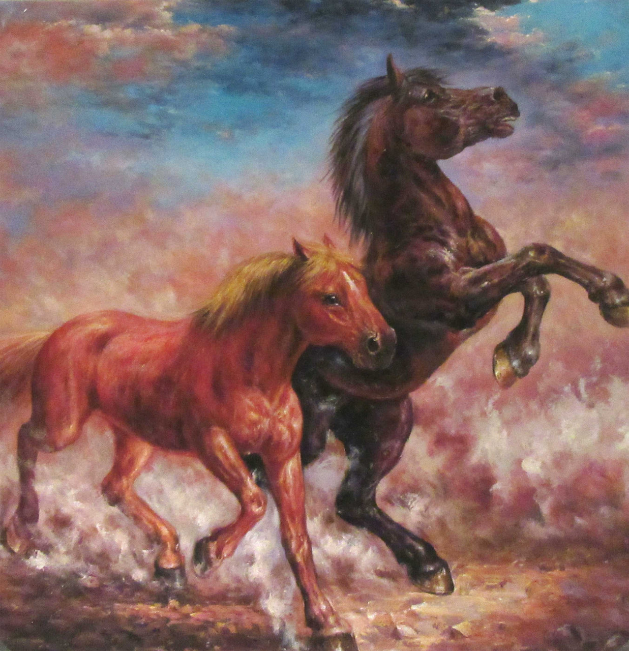 AN4920894 - 48"x48" Original Oil Painting