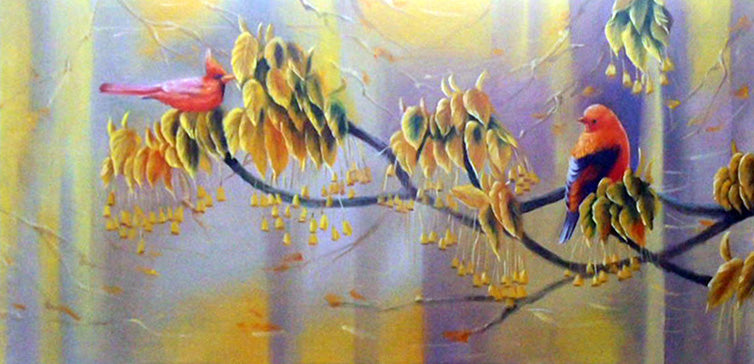 AN5019004 - 24"x48" Original Oil Painting