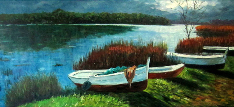 BB5014697 - 24"x48" Original Oil Painting