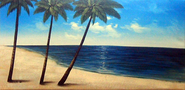 BB5019017 - 24"x48" Original Oil Painting