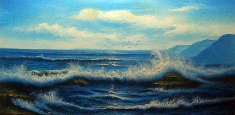 BB5019030 - 24"x48" Original Oil Painting