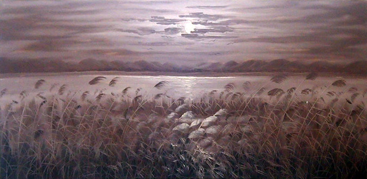 BB5019038 - 24"x48" Original Oil Painting