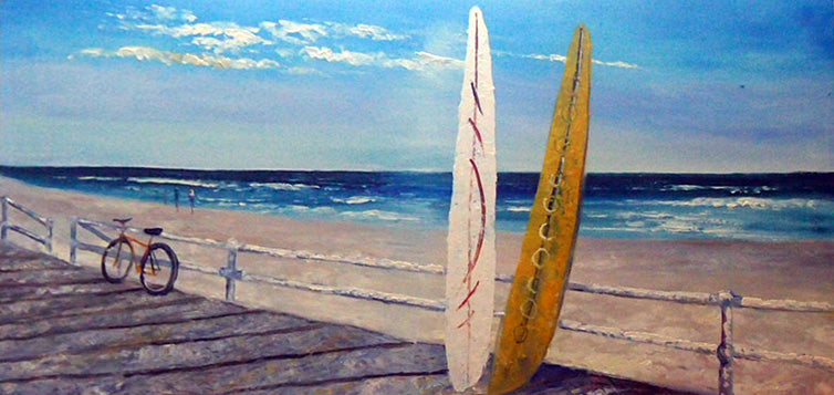 BB5019042 - 24"x48" Original Oil Painting