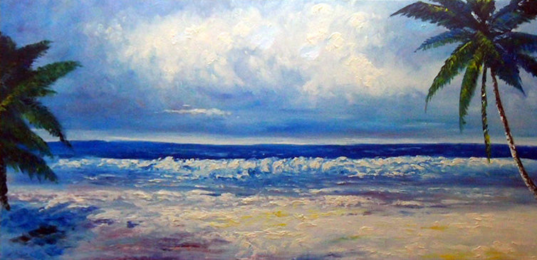 BB5019043 - 24"x48" Original Oil Painting